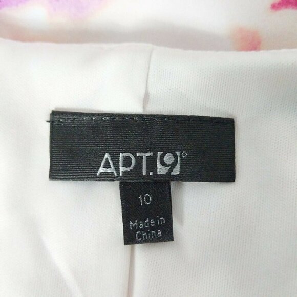 Apt 9 Pink Floral Cold Shoulder Shift Dress 10 - Picture 4 of 6